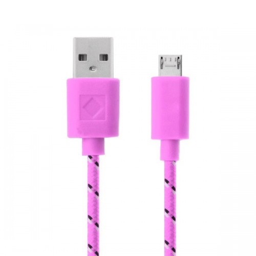 Nylon micro USB kabel 1 meter