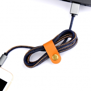 iPad Lightning kabel 1 meter spijkerstof