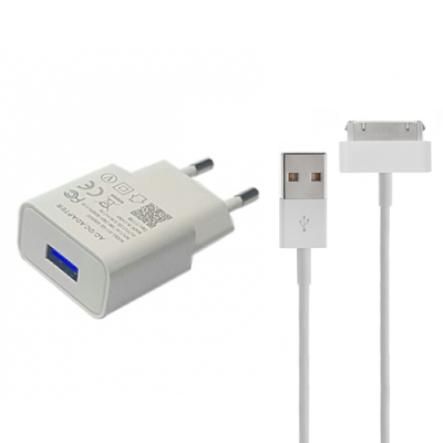 iPad oplader compact 30-pins 1 meter wit