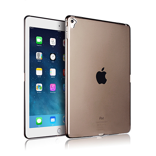 iPad Air 2 siliconen backcover zwart transparant