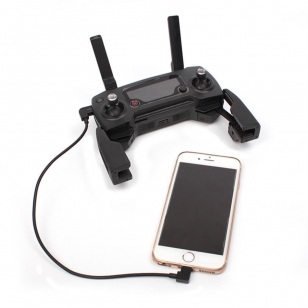 Lightning naar micro USB kabel haaks 30 cm