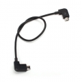 Micro USB naar micro USB data kabel haaks 30 cm