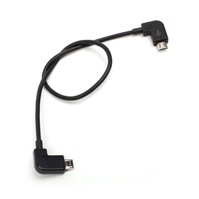 Micro USB naar micro USB data kabel haaks 30 cm