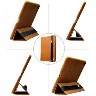 PU lederen hoes met elastische band voor Apple Pencil 9,7" - 11"