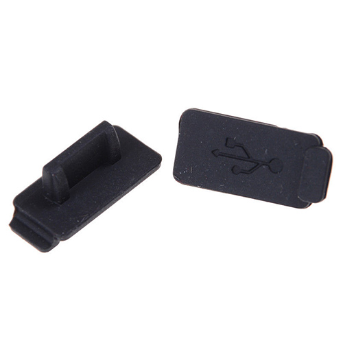 USB anti-stof plug zwart (10 stuks)