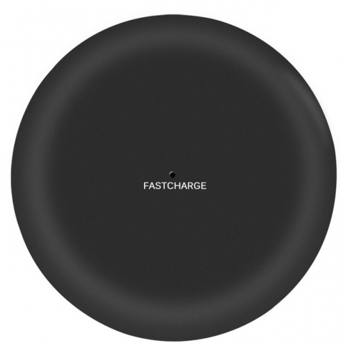 Draadloze Qi oplader deluxe mat zwart