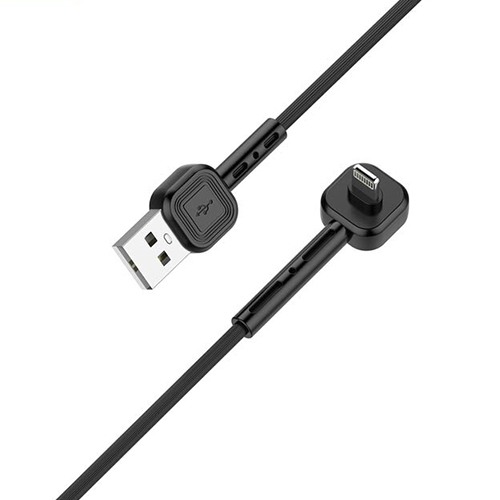 Lightning naar USB kabel met haakse stekker naar voren