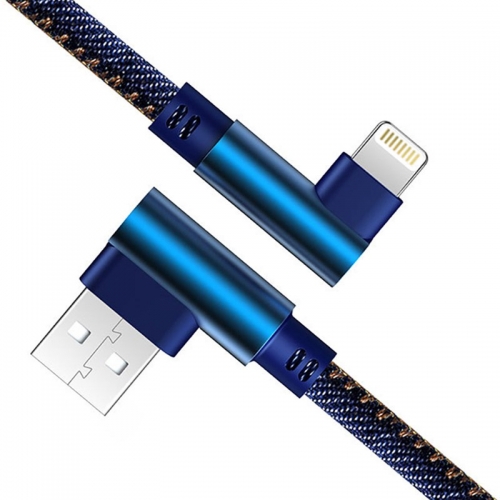 Jeans Lightning kabel haaks 1 meter