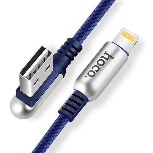 Hoco Lightning naar haakse omkeerbare USB kabel 1,2 meter