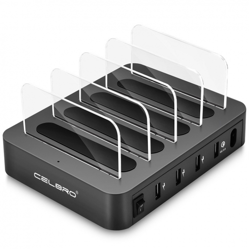 4 USB laadstation hub voor smartphones en tablets
