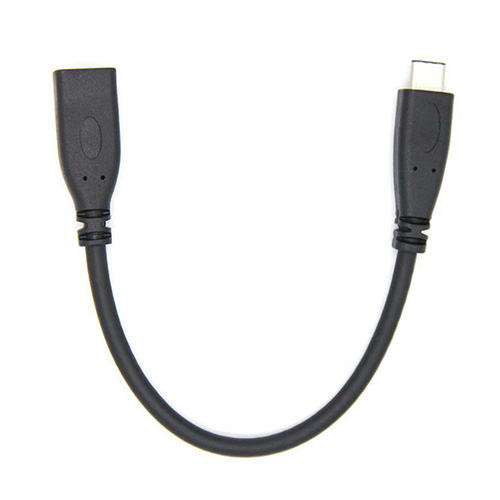 USB-C verlengkabel 30 centimeter zwart PD