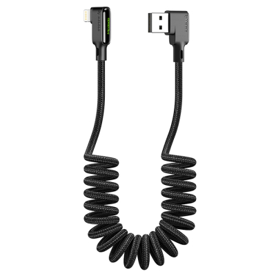 Mcdodo nylon gekrulde Lightning kabel haaks
