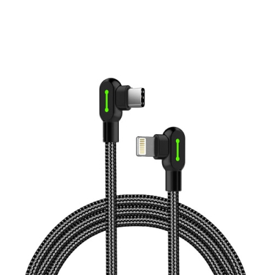 Mcdodo nylon haakse Lightning naar USB-C kabel 1,8 meter