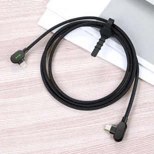 Mcdodo nylon haakse Lightning naar USB-C kabel 1,8 meter