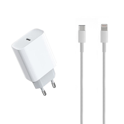 Lightning naar USB-C kabel 2 meter met oplader