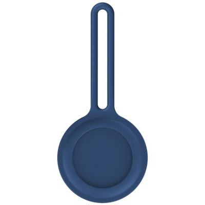 Blauwe siliconen houder voor AirTag