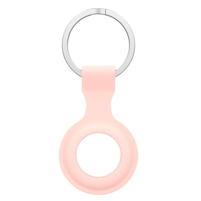 Roze siliconen sleutelhanger voor AirTag