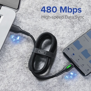 INIU nylon USB-C naar USB kabel 1 meter