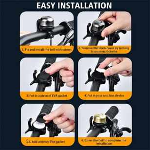 Fietsbel met houder voor Apple AirTag